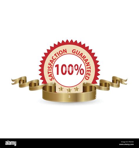 Illustration Of A Satisfaction Guaranteed Label Isolated On A White