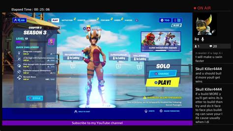 Fortnite Solo Grind Fuze Epic Quit Live Streaming On Youtube He Only