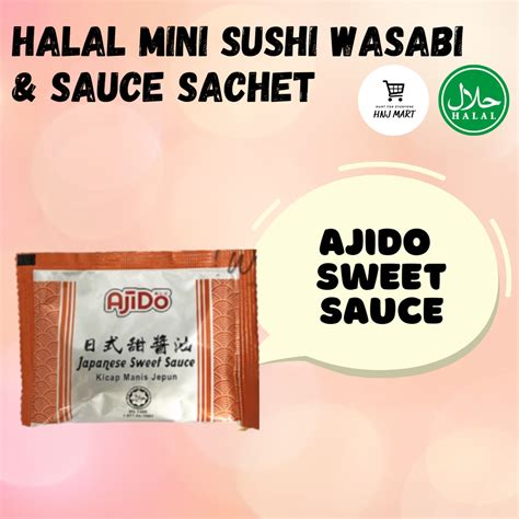 Halal Mini Sushi Wasabi And Sauce Sachet Hnj Mart