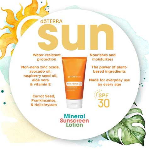 Sunscreen Lotion Mineral Sunscreen Body Lotion Carrot Seeds