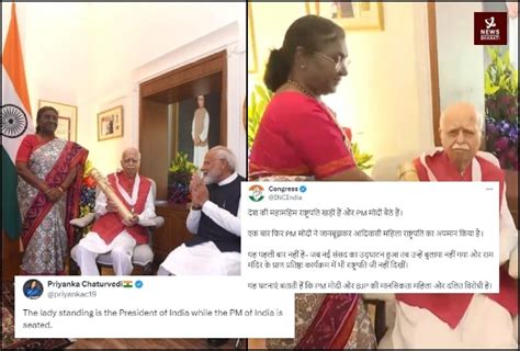 Fact Check Opposition Attacks Pm Modi For Sitting When President