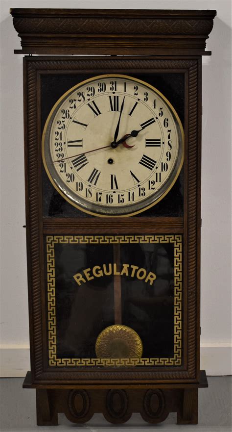 Lot Ingraham Regulator Wall Clock