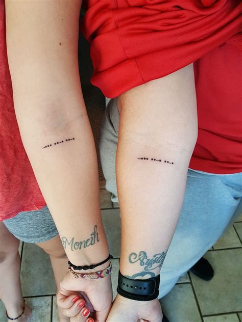 Morse Code For Bff Bff Twin Tattoos Friendship Tattoos Bff Tattoos