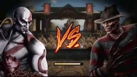 Mortal Kombat Kratos Vs Freddy Krueger Youtube