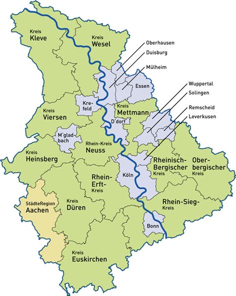 Rheinland Karte Karte