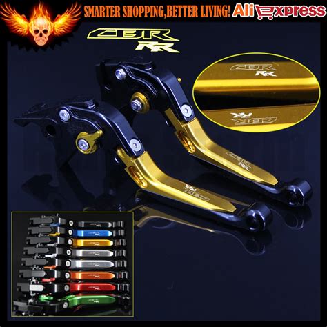 Laser Logo CBRRR Motorcycle Folding Extendable Adjustable CNC Brake