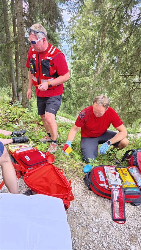 Mountainbike Sturz Ortsstelle Reutte Bergrettung Tirol