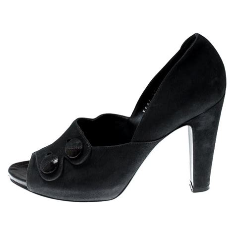 Sergio Rossi Black Leather Pointed Toe Pumps Size For Sale At Stdibs