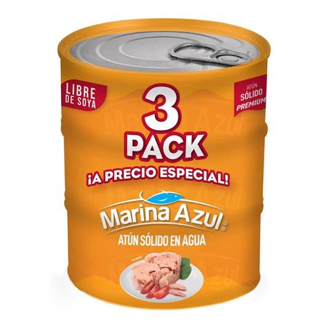 Pack de atún Marina Azul 3 pack en agua de 120 g Walmart