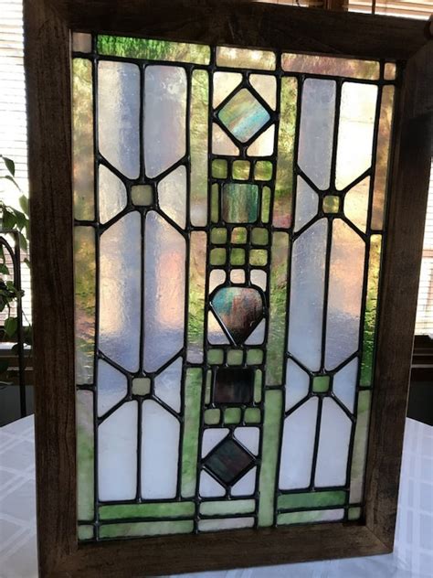 Art deco stained glass window | Etsy