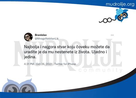 MnogoNebitanLik Najbolja i najgora stvar koju čoveku možete da