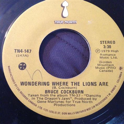 Bruce Cockburn Wondering Where The Lions Are Discogs