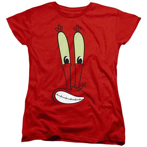 Spongebob Squarepants Mr Krabs Smile Face Womens T Shirt Sons Of