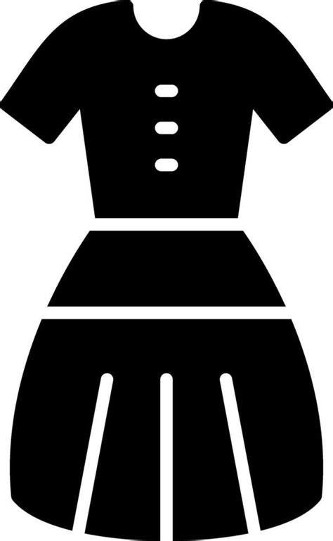 Dress Glyph Icon Vector Art At Vecteezy