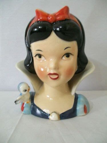 Walt Disney Enesco Snow White Head Vase D443 Vintage Ceramics