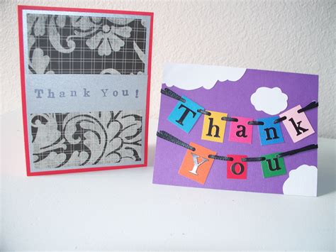 Thank You Cards | Thank you cards, New crafts, Crafts