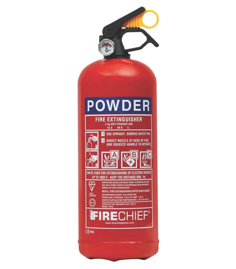 Firechief Fap2 Dry Powder Fire Extinguisher 2kg Screwfix