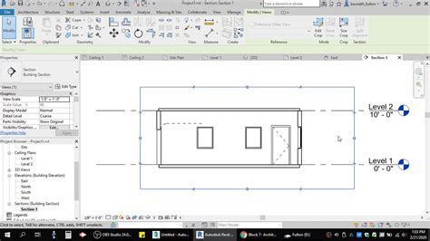 Section Views In Revit Youtube