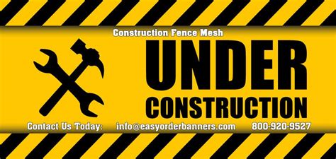 Construction Banners | Construction Work Fence Banner Printing Services | Buy Construction Site ...