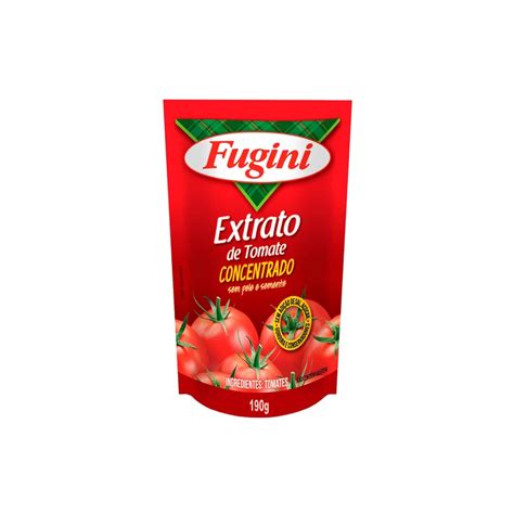 Extrato De Tomate Concentrado Sem Glúten Vegano Fugini 190g no Shoptime