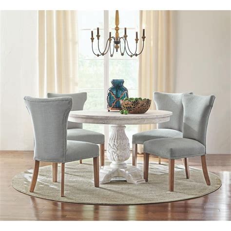 Round Dining Table Set For 4 White at Irving Garcia blog