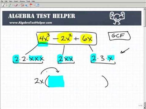 Factoring By Gcf Explanation