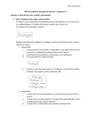 Mgs Dbms Assignment Docx Mansi Vipul Mistry Mgs Database