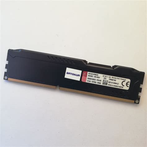 Игровая оперативная память Kingston Hyperx Fury Black Ddr3 4gb 1600mhz