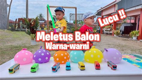 Belajar Warna Dengan Bermain Balon Meletuskan Balon Warna Warni