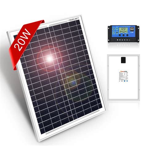 DOKIO Panel Solar pequeño de 18 voltios y 20 vatios paneles