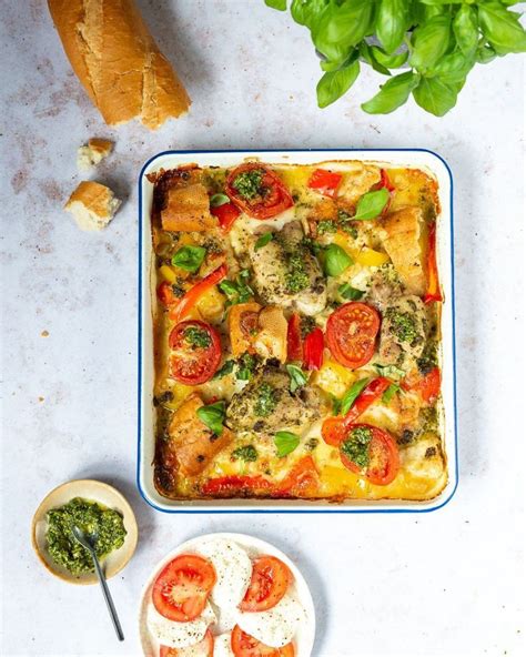 Brenda Kookt On Instagram Caprese Met Een Twist Caprese Traybake