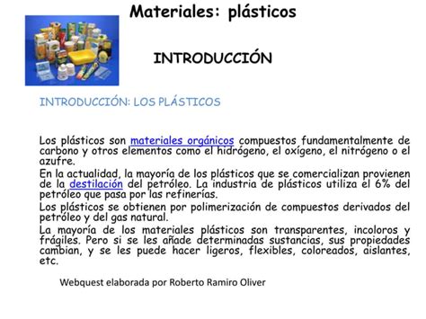 Materiales Pl Sticos Ppt