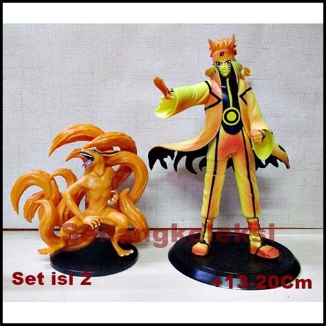 Jual Action Figure Naruto Kyubi Bijuu Kurama Shukaku Set Isi 2 Shopee