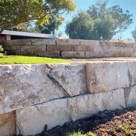 Sandstone Retaining Wall Landscaping Retaining Walls Backyard Retaining Walls Landscape Design