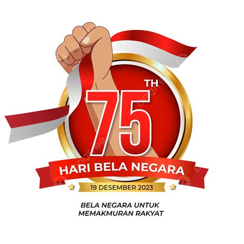 Peringatan Hari Bela Negara Indonesia Ke 75 Tahun 2023 Vektor Hari