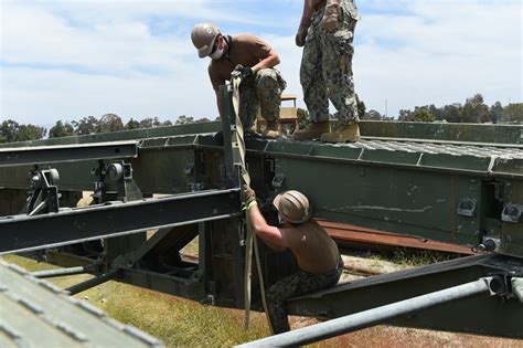 Dvids Images Seabees Construct A Medium Girder Bridge A Part Of