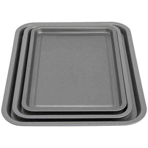 Mands 3 Piece Carbon Steel Oven Trays Ocado