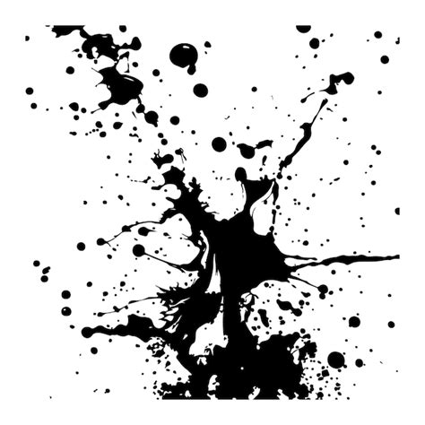 Premium Vector Ink Splatter Black Silhouette Vector Art