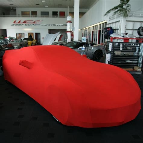 Corvette Ultraguard Stretch Satin Car Cover - Red - Indoor : C7 Stingr ...