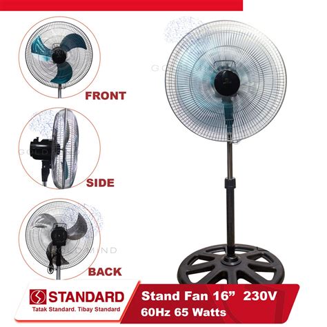 Standard Electric Fan Stand 16 Inches Metal Blade Shopee Philippines