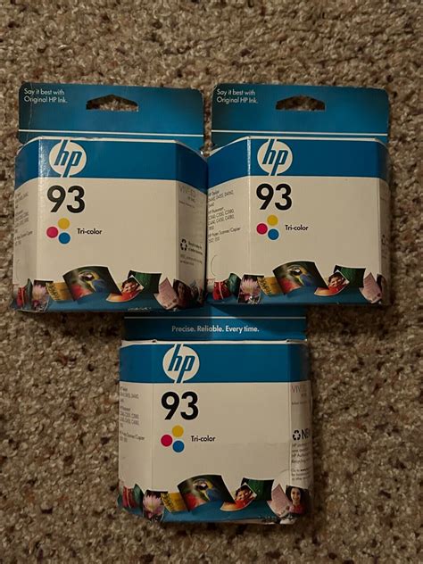 LOT OF 3 GENUINE HP 93 TRI COLOR INK CARTRIDGE OEM C9361WN EXP 2010