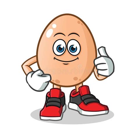 Cartoon Egg Giving Thumb Up Royalty Free Svg Cliparts Off