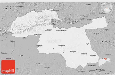 Gray 3D Map of Amravati