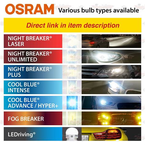 Osram Night Breaker Laser Headlight Next Gen Bulbs Duo H W