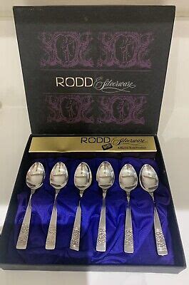 Vintage Boxed Set Of Rodd Epns Silver Plated Egg Spoons In Berkeley