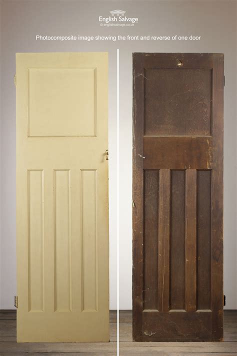 Set Reclaimed One Over Three Panel Doors