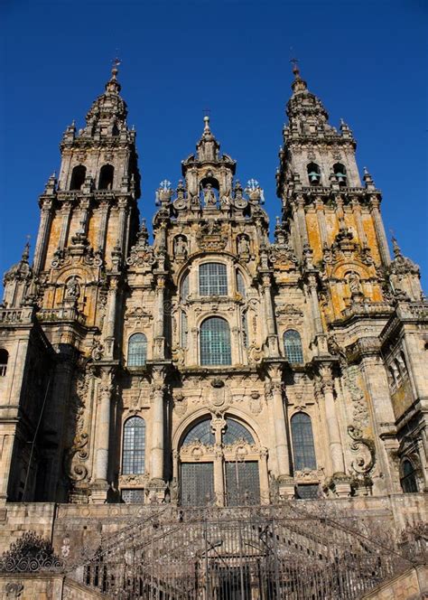 Catedral Santiago De Compostela Plaza Del Obradoiro Spian Foto De