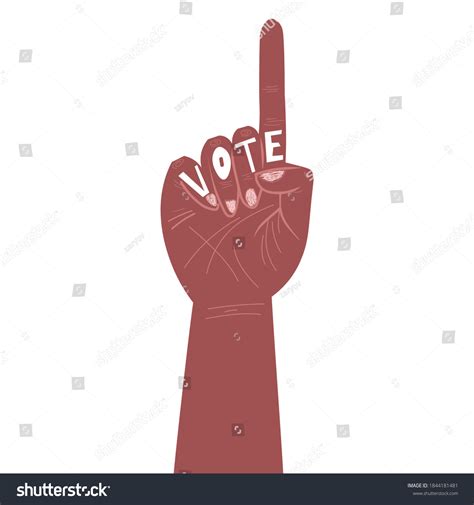 Black Hand Inscription Vote Election Campaign Stock Vector (Royalty Free) 1844181481 | Shutterstock