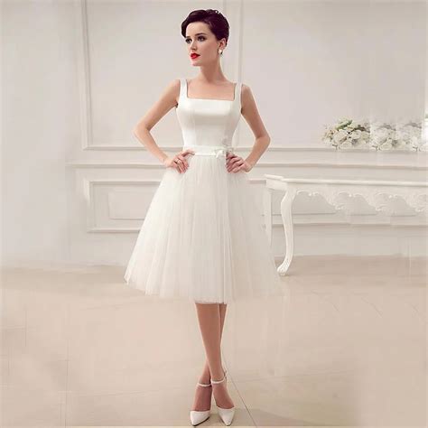 Plus Size Short Wedding Dresses 2017 New Ivory Tulle Knee Length