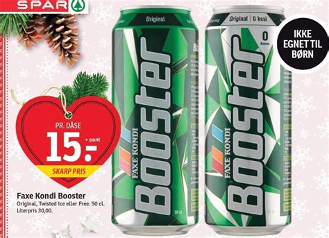 Faxe Kondi Booster Tilbud Hos Spar